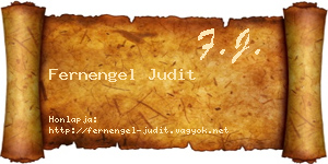 Fernengel Judit névjegykártya